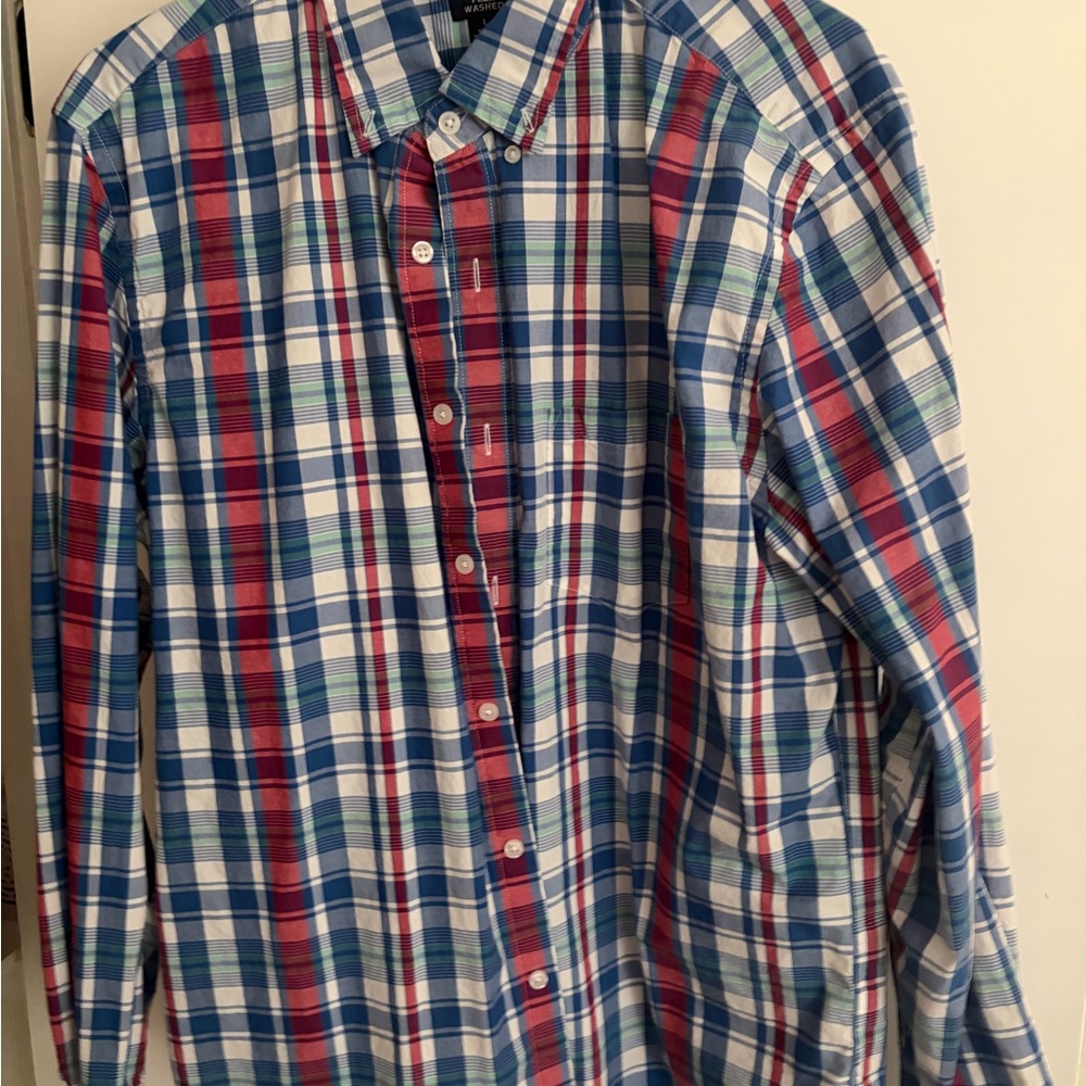 J Crew Men's Cotton Plaid Shirt -